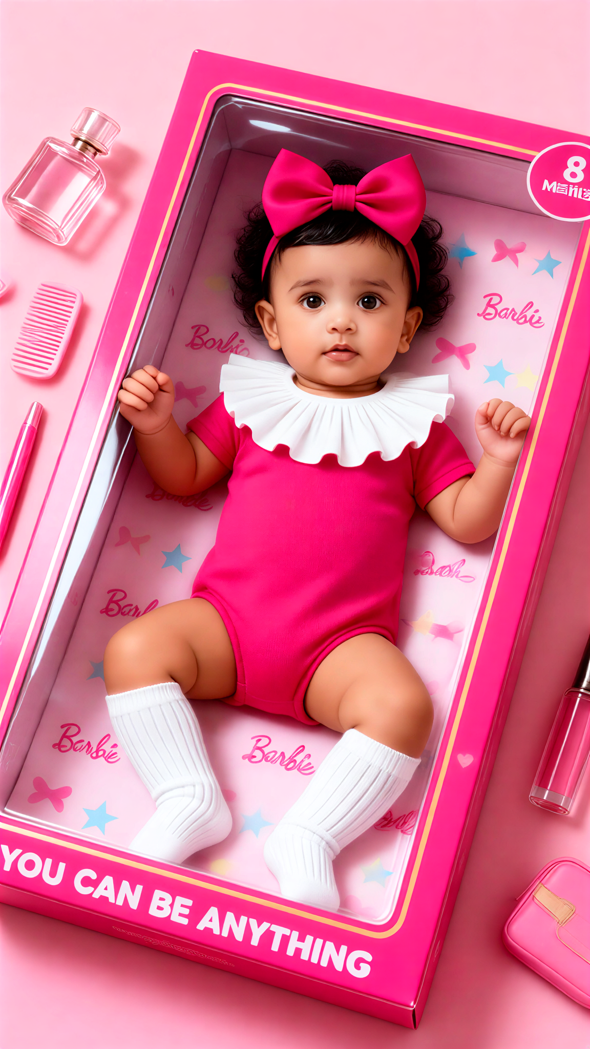 Cute Pink Baby Doll image