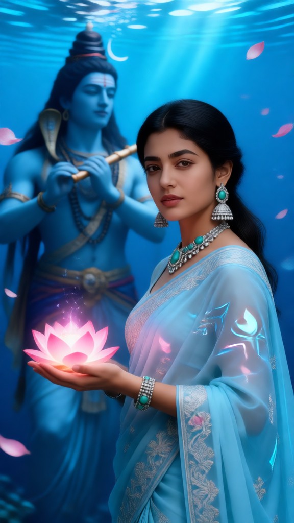 Underwater Krishna wallpaper-02 image