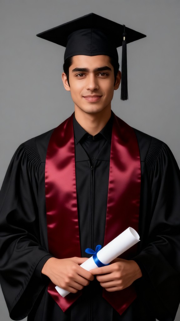 Solo graduation portrait-p1 image