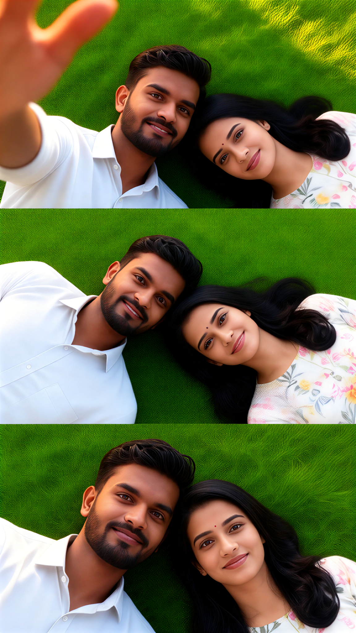 Selfie in the Three-Square Grid on the Lawn image