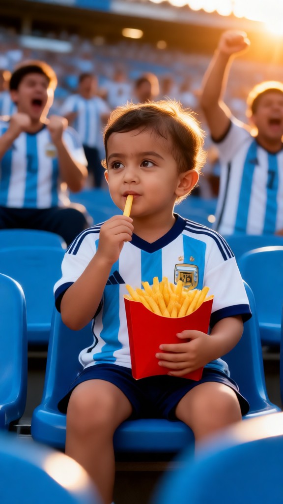 Baby watching the World Cup image
