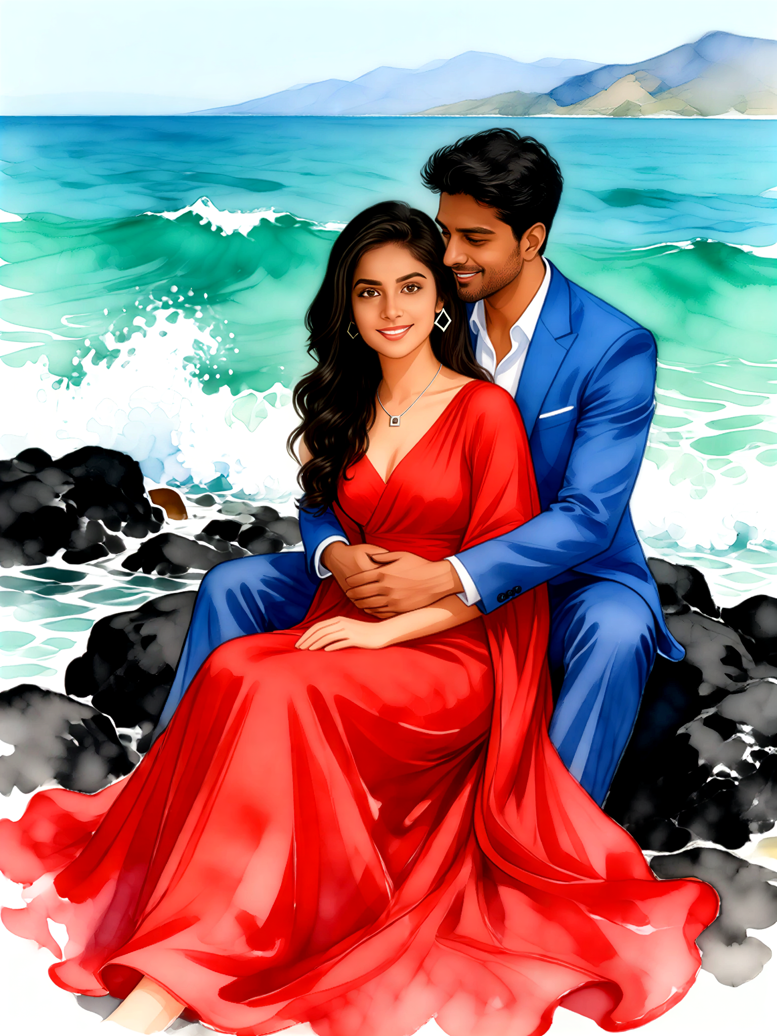 Sweet Couple Drawing image