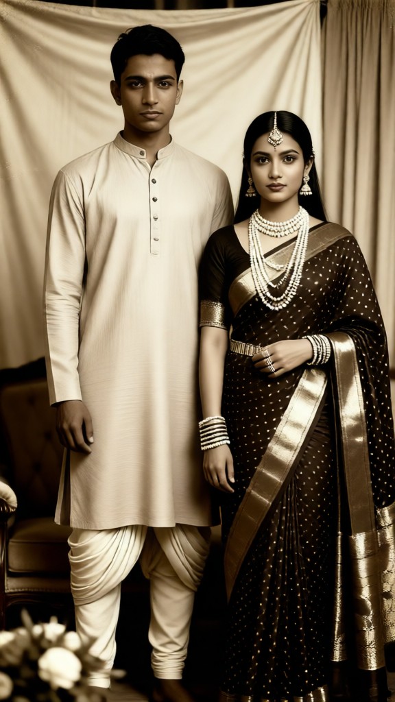 Vintage Couple Photo-Bihar image