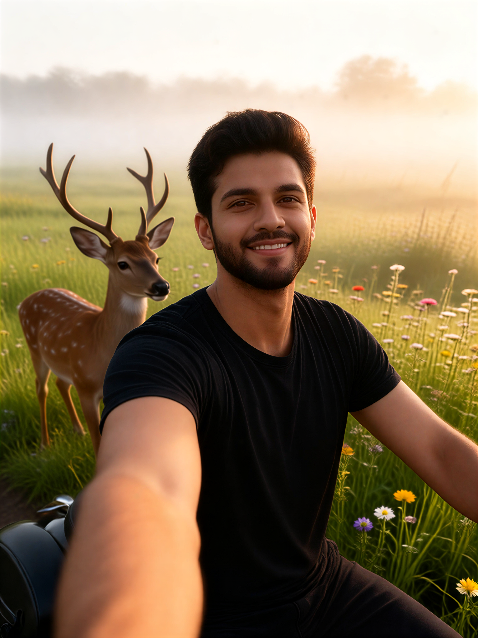 Deer Meadow Selfie image