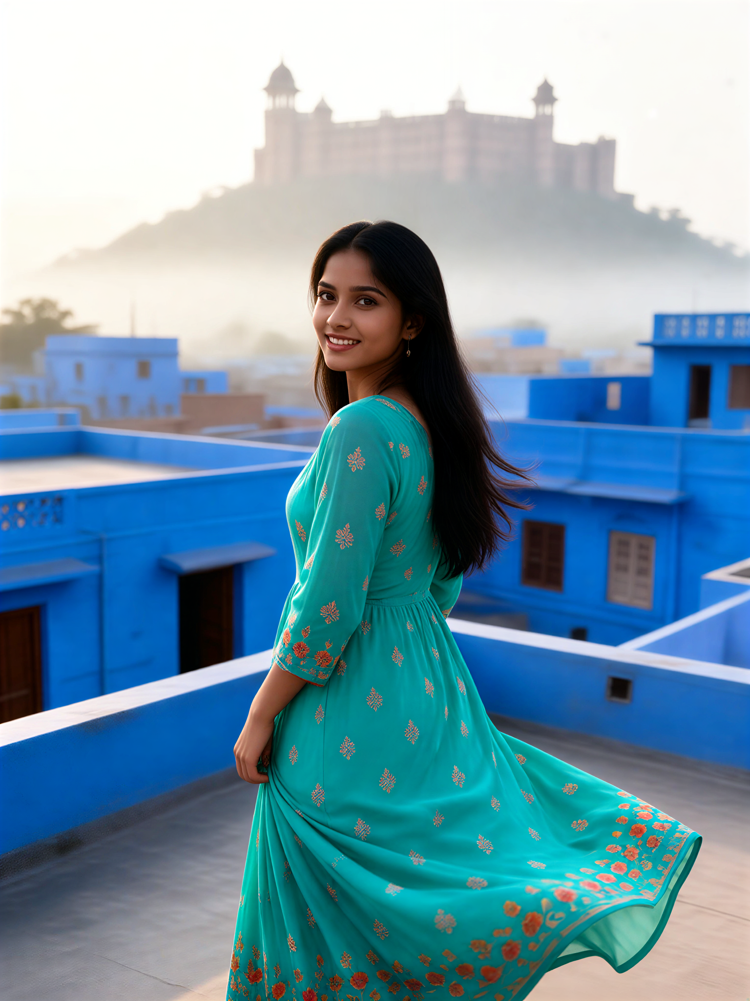 Blue City Skirt image
