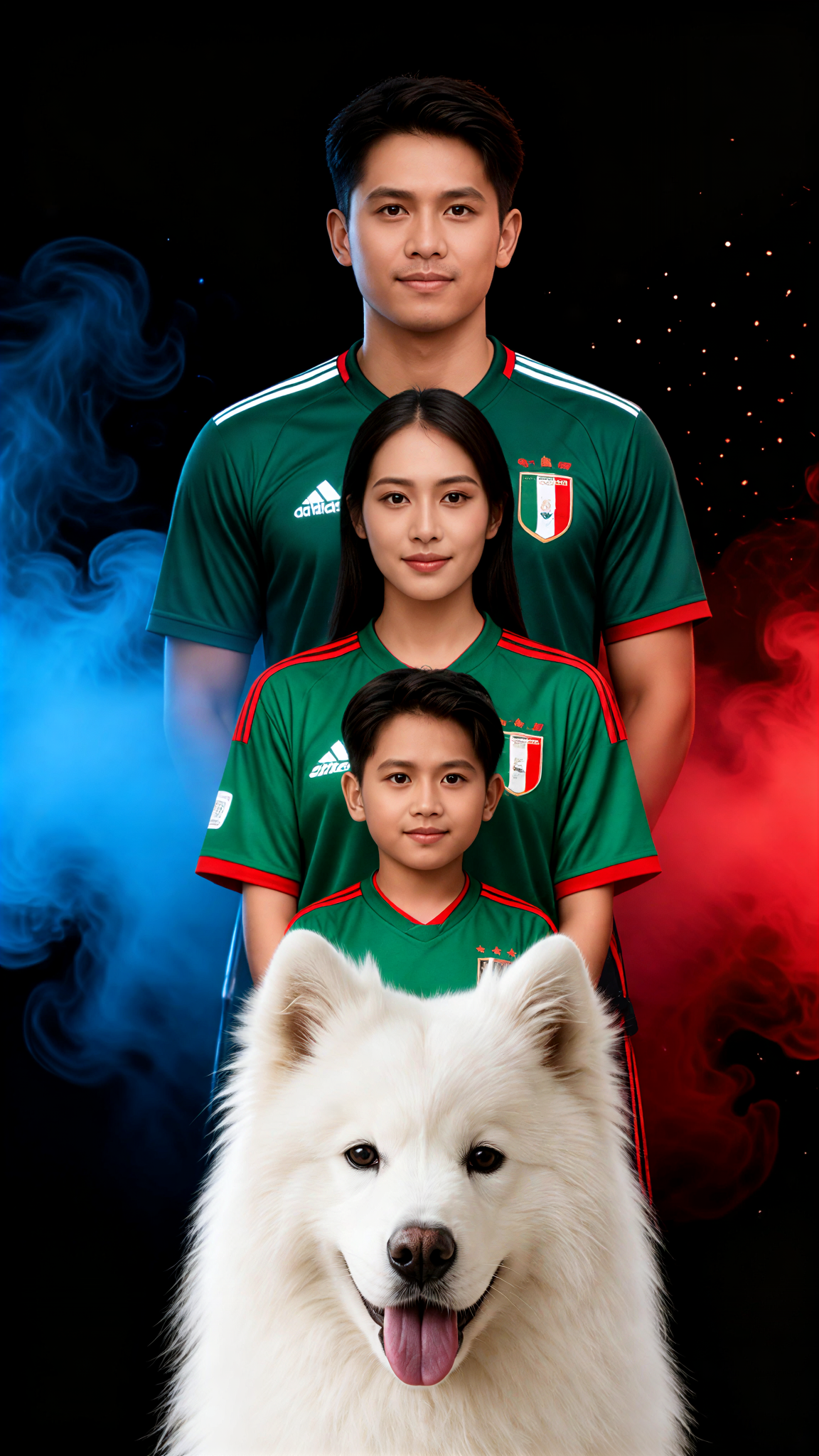 Family Portrait of Mexico Team Uniform image