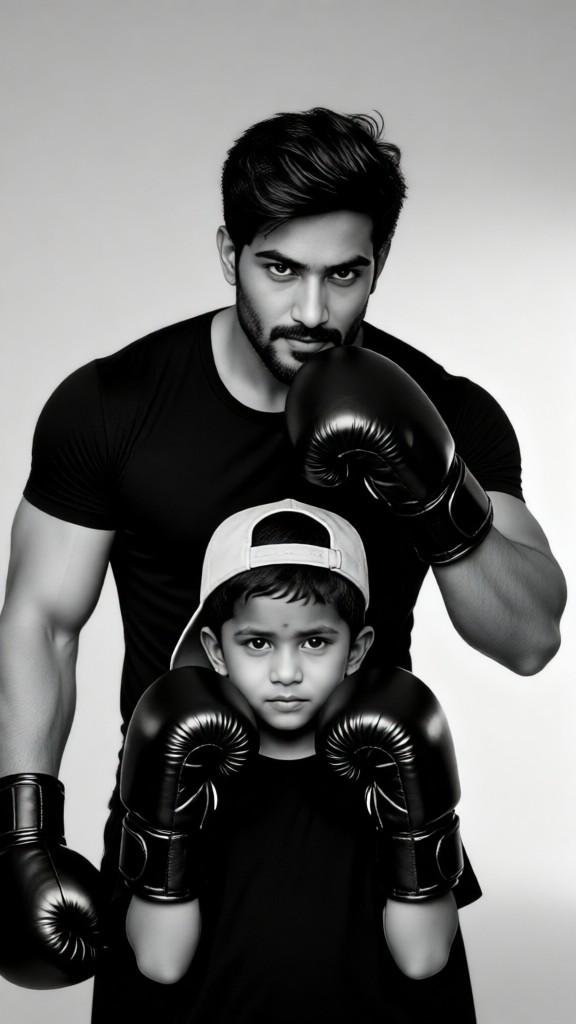 Father-Son Boxing Wallpaper-02 image