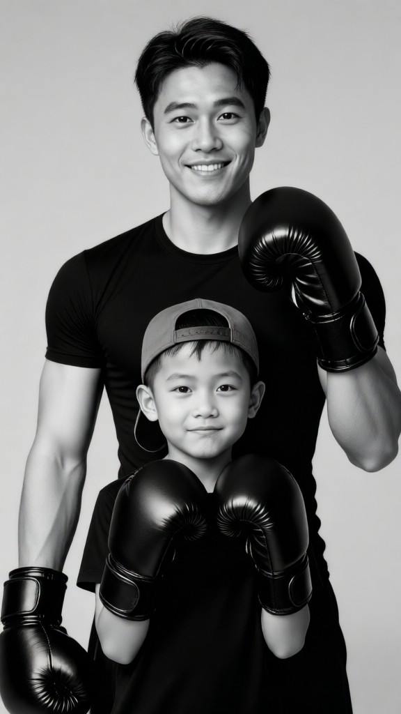 Thailand Father-Son Boxing Wallpaper image