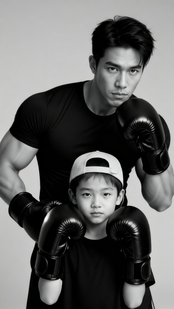 Thailand Father-Son Boxing Wallpaper-02 image