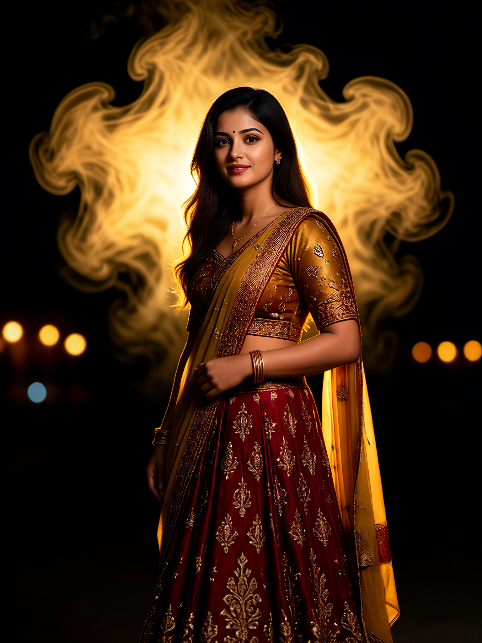Lehenga Smoke Glow image