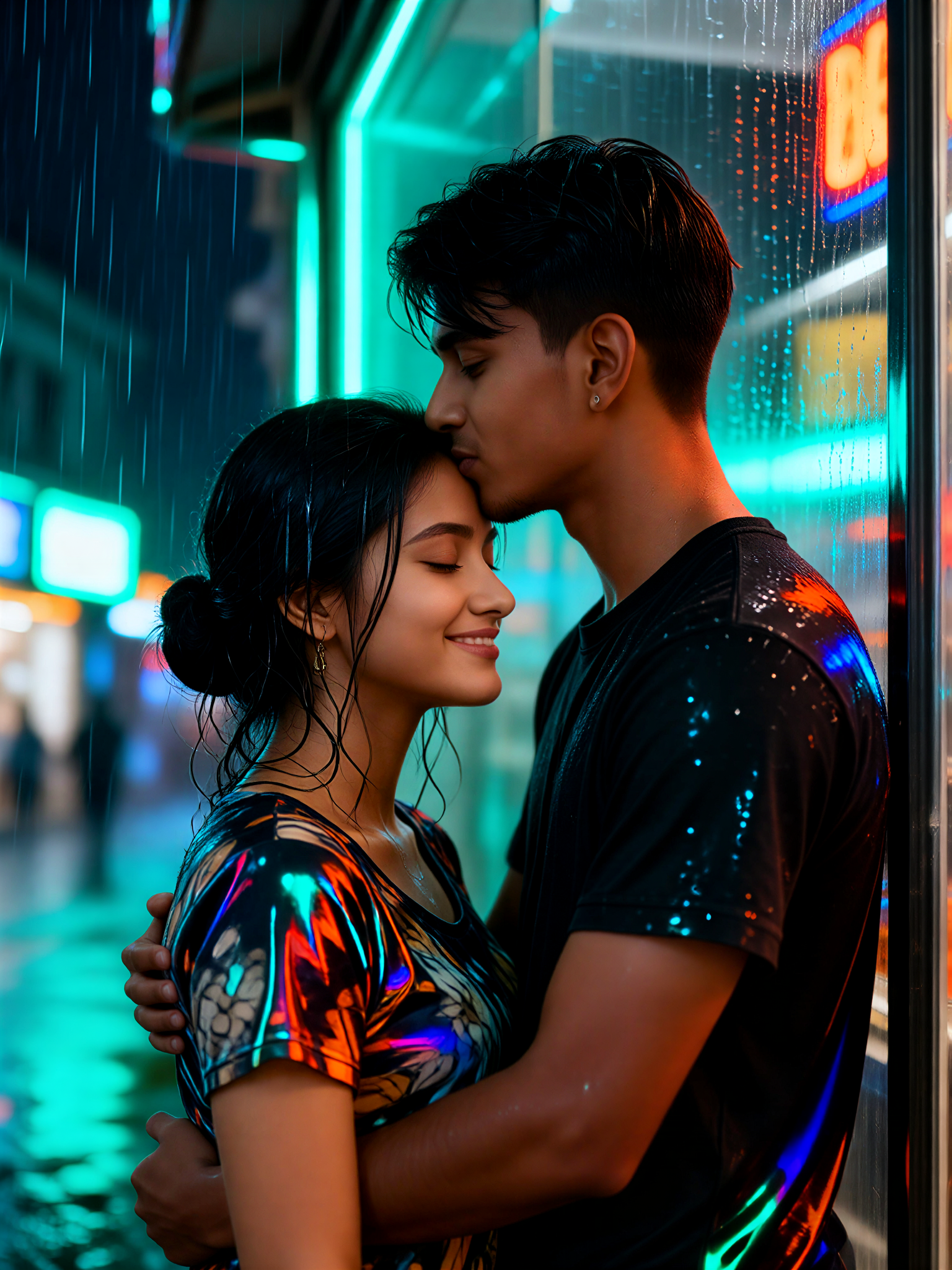 Rain Forehead Kiss 35 image