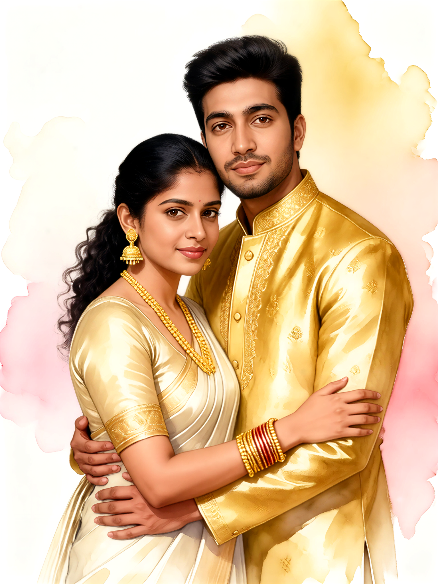 Golden Bridal Portrait image