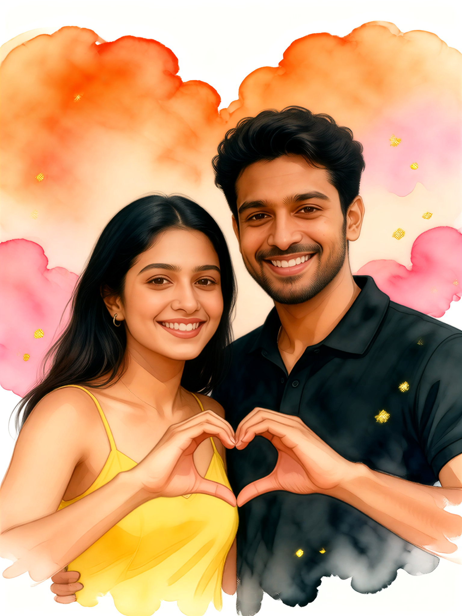 Couple Heart Pose image