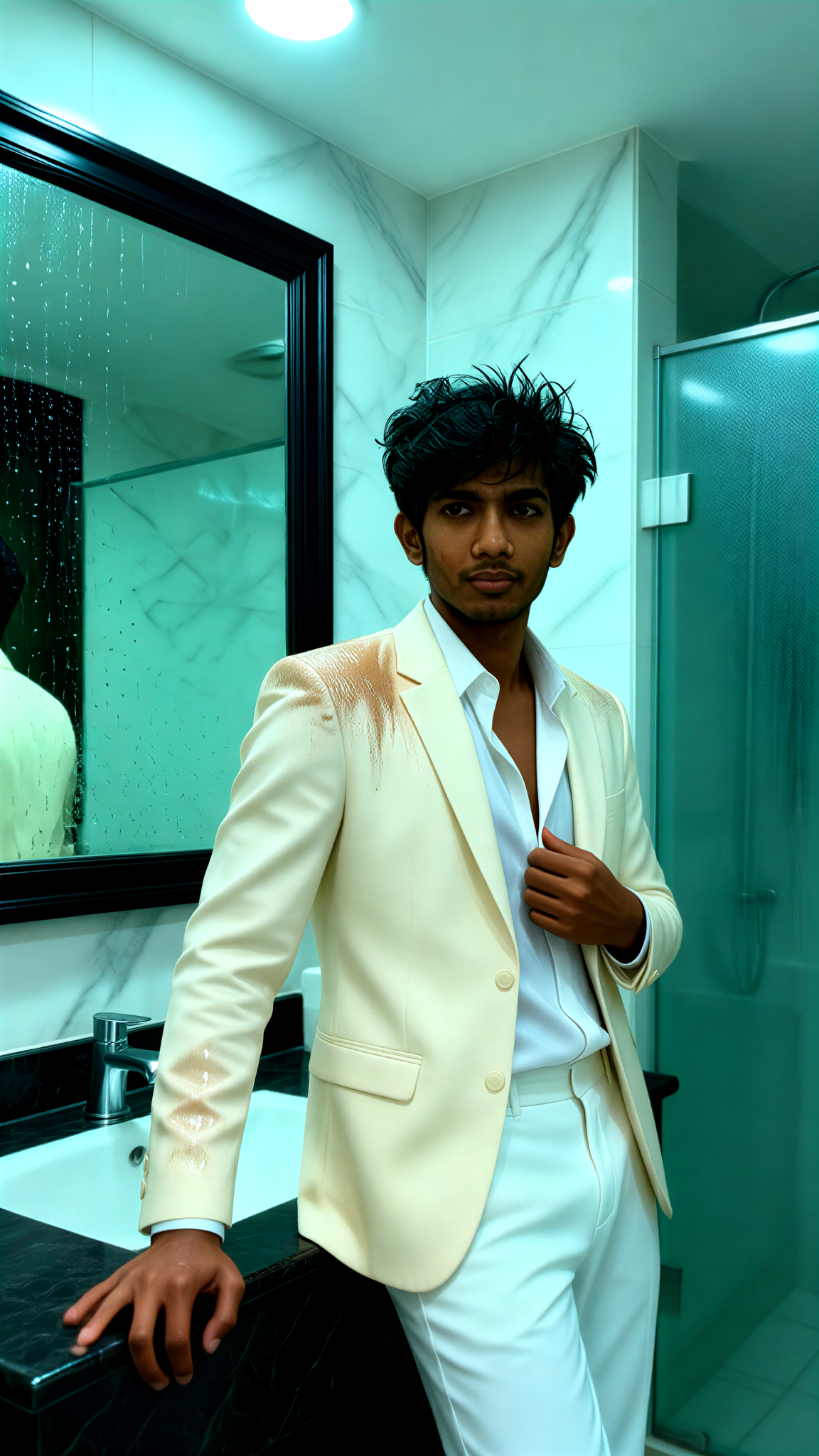 Rain Trace White Suit image