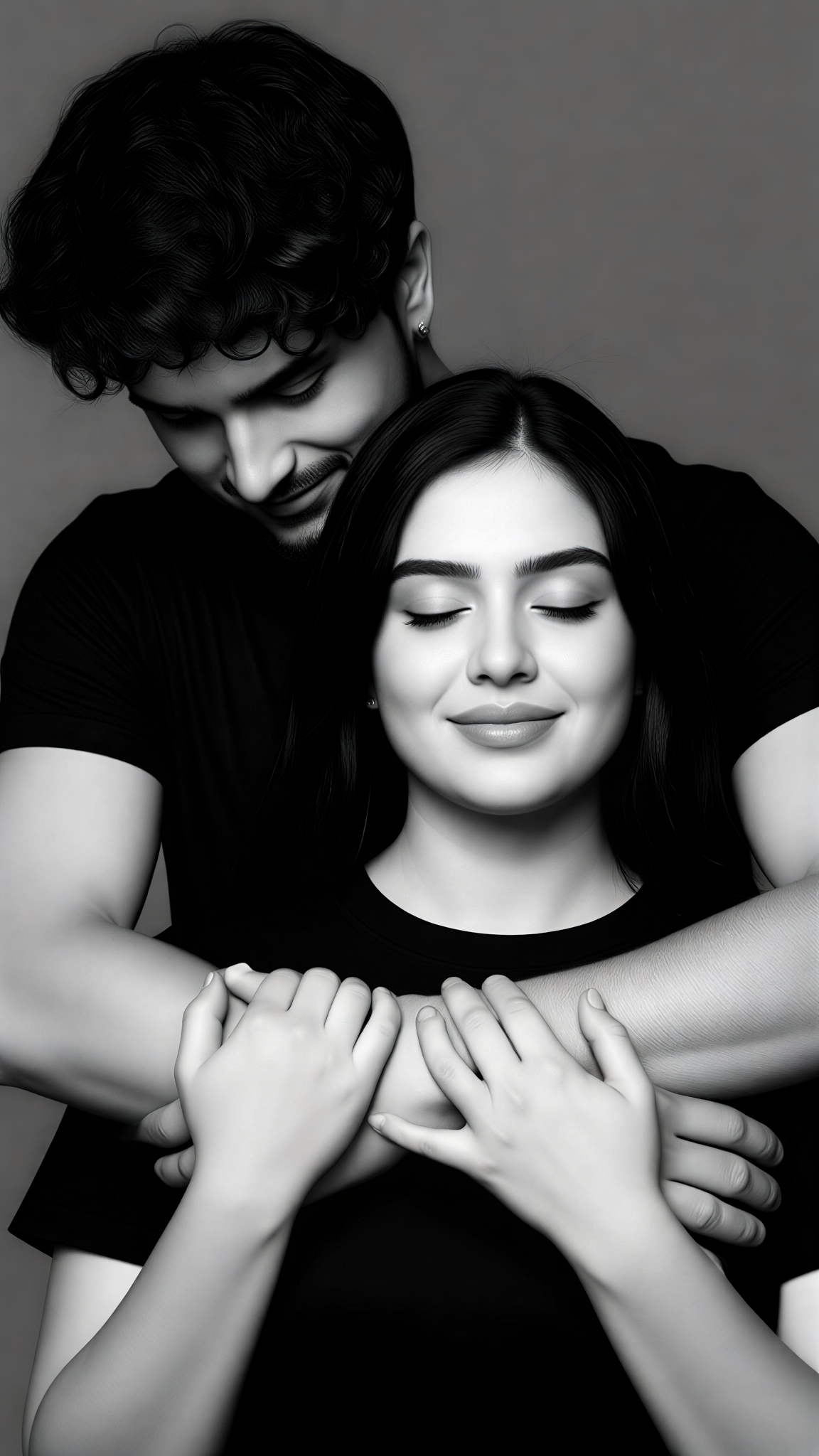 Rear Hug Black Tee image