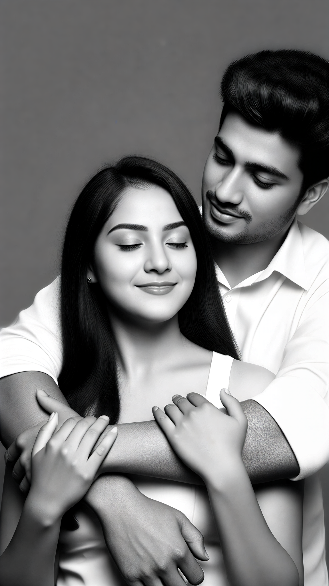 White Shirt Rear Hug image