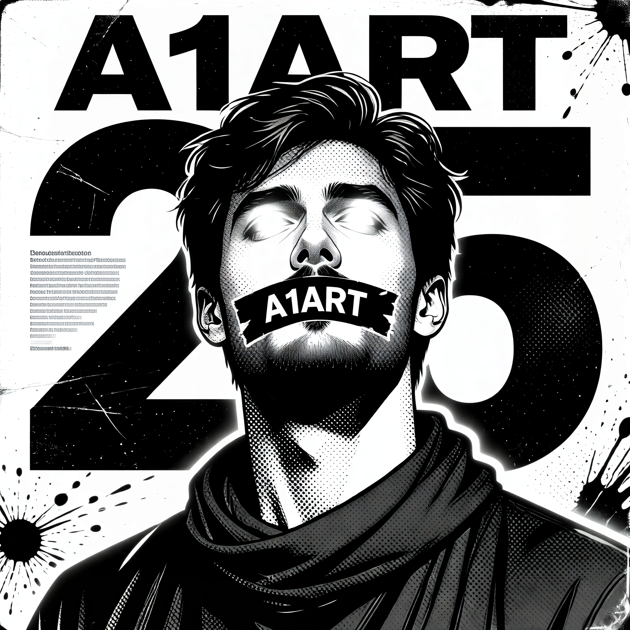 American Comics - Black and White Contrast image