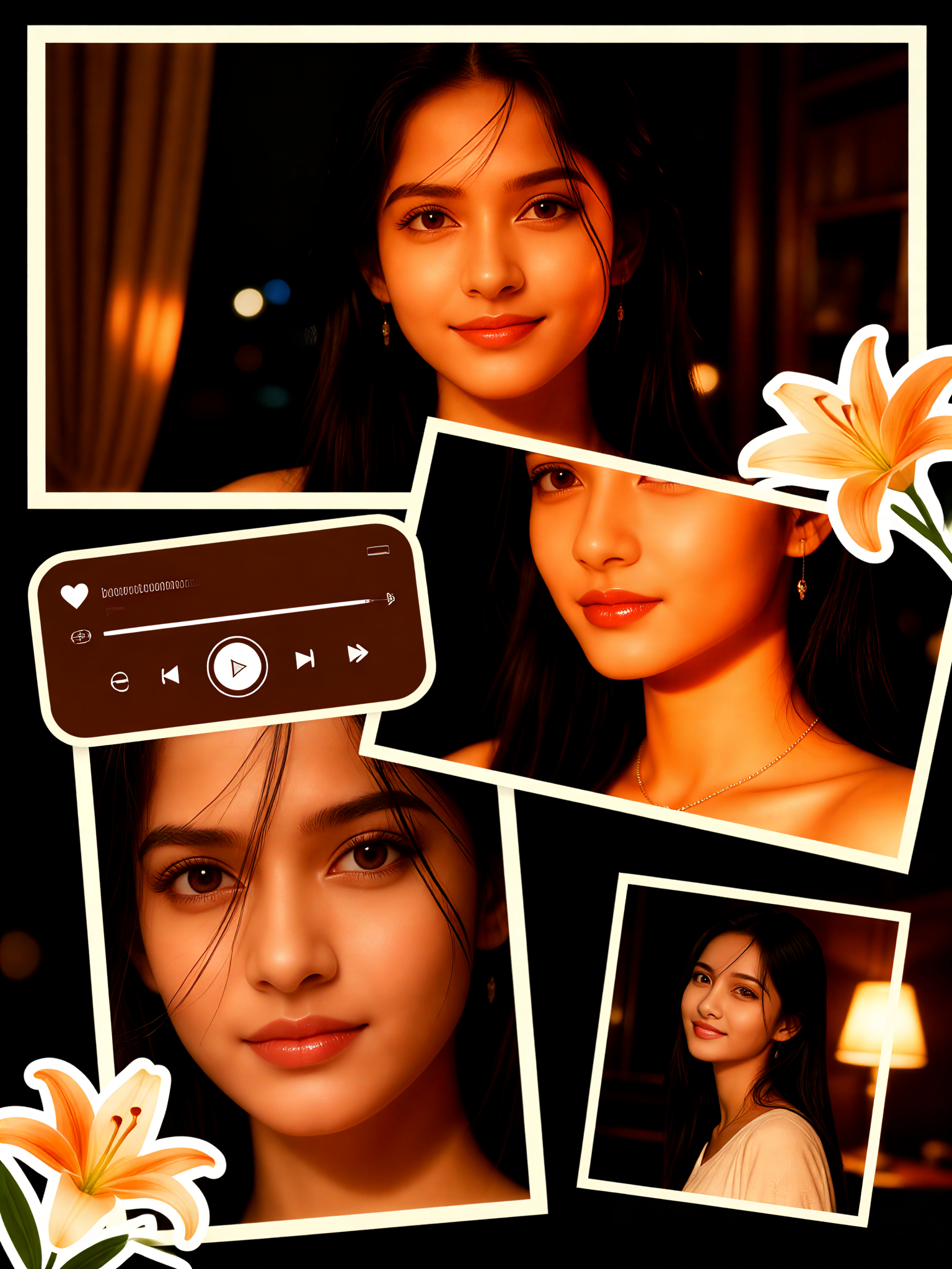 Amber Lily Music Collage image