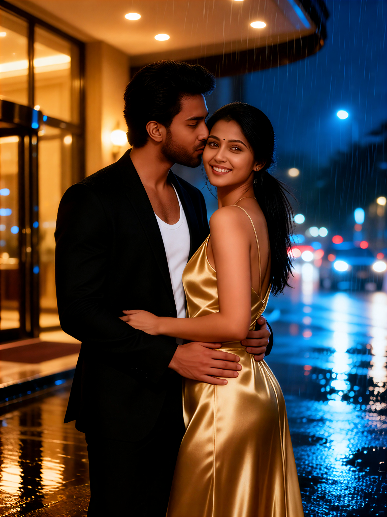 couple kiss image
