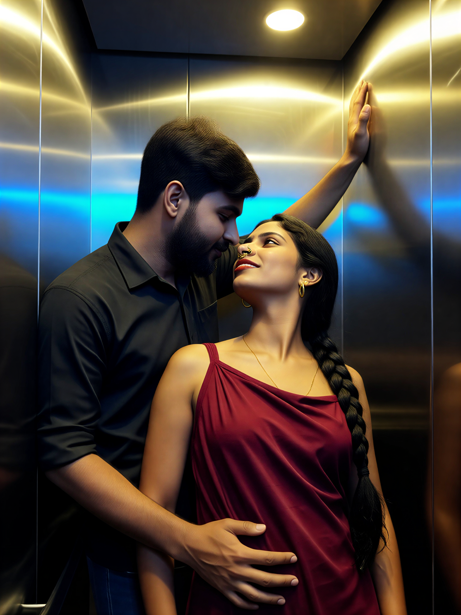 Elevator Red Dress image