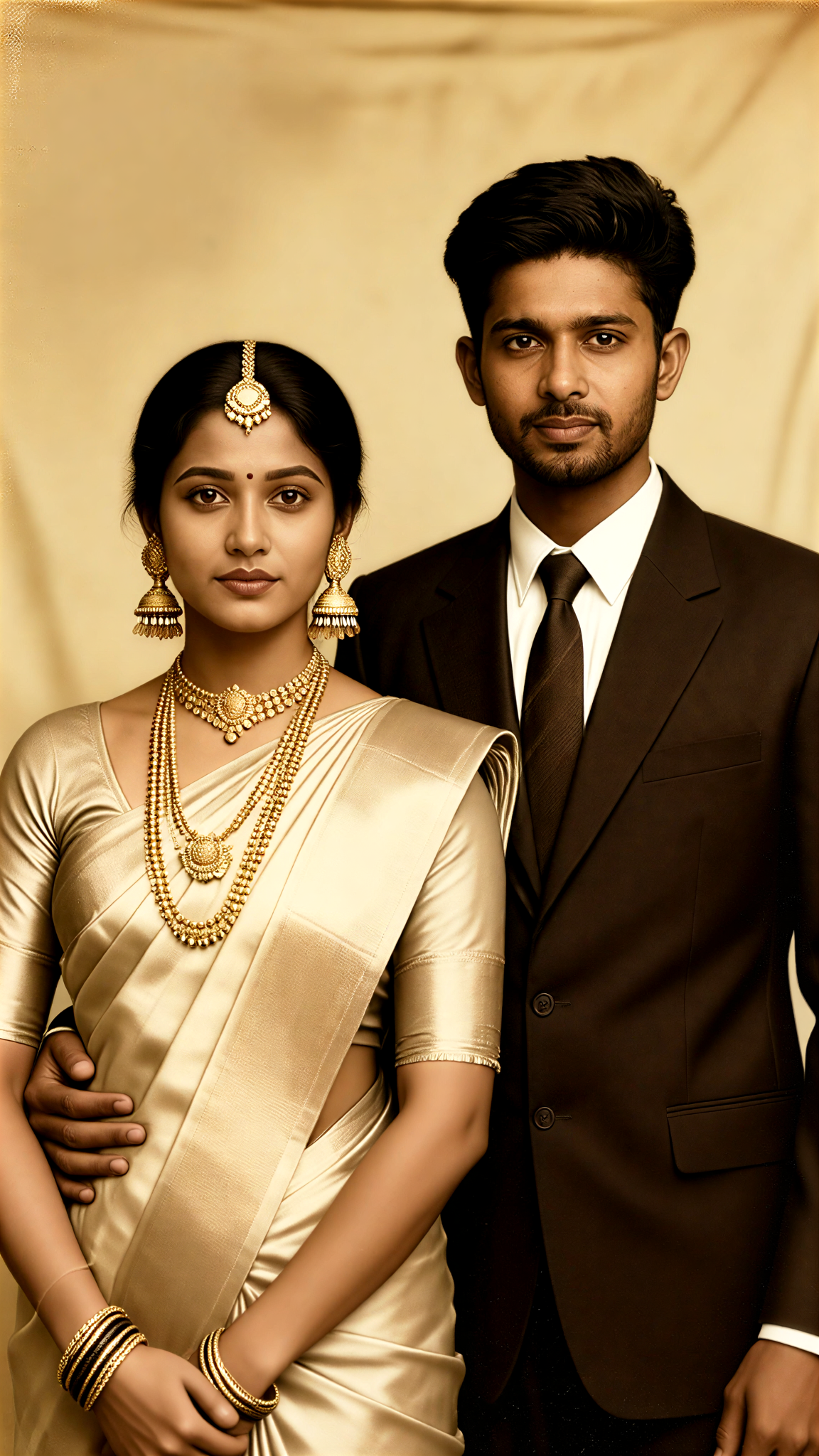 Madras Sepia Couple 01 image