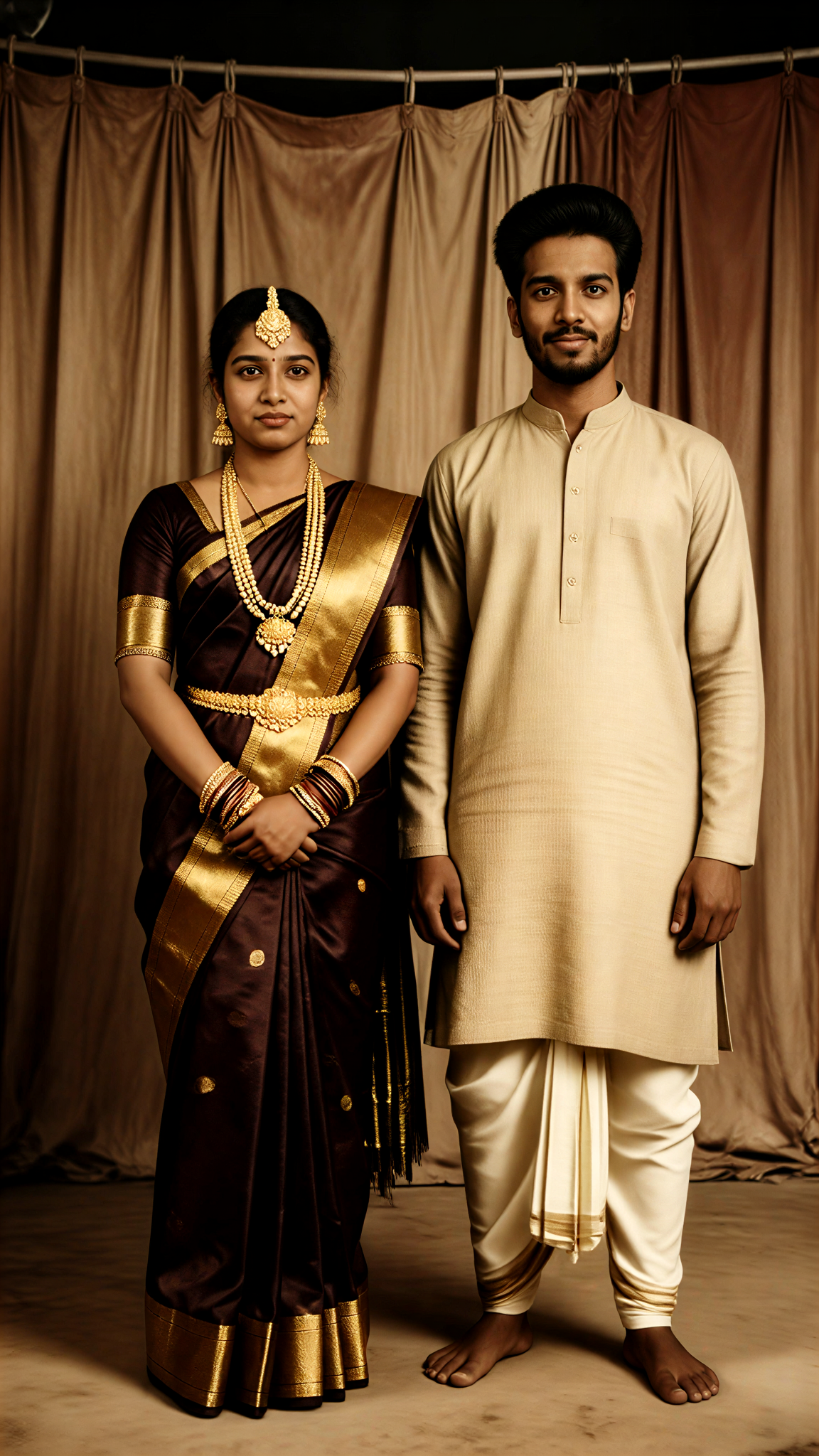 South Indian Wedding Portrait 01 image