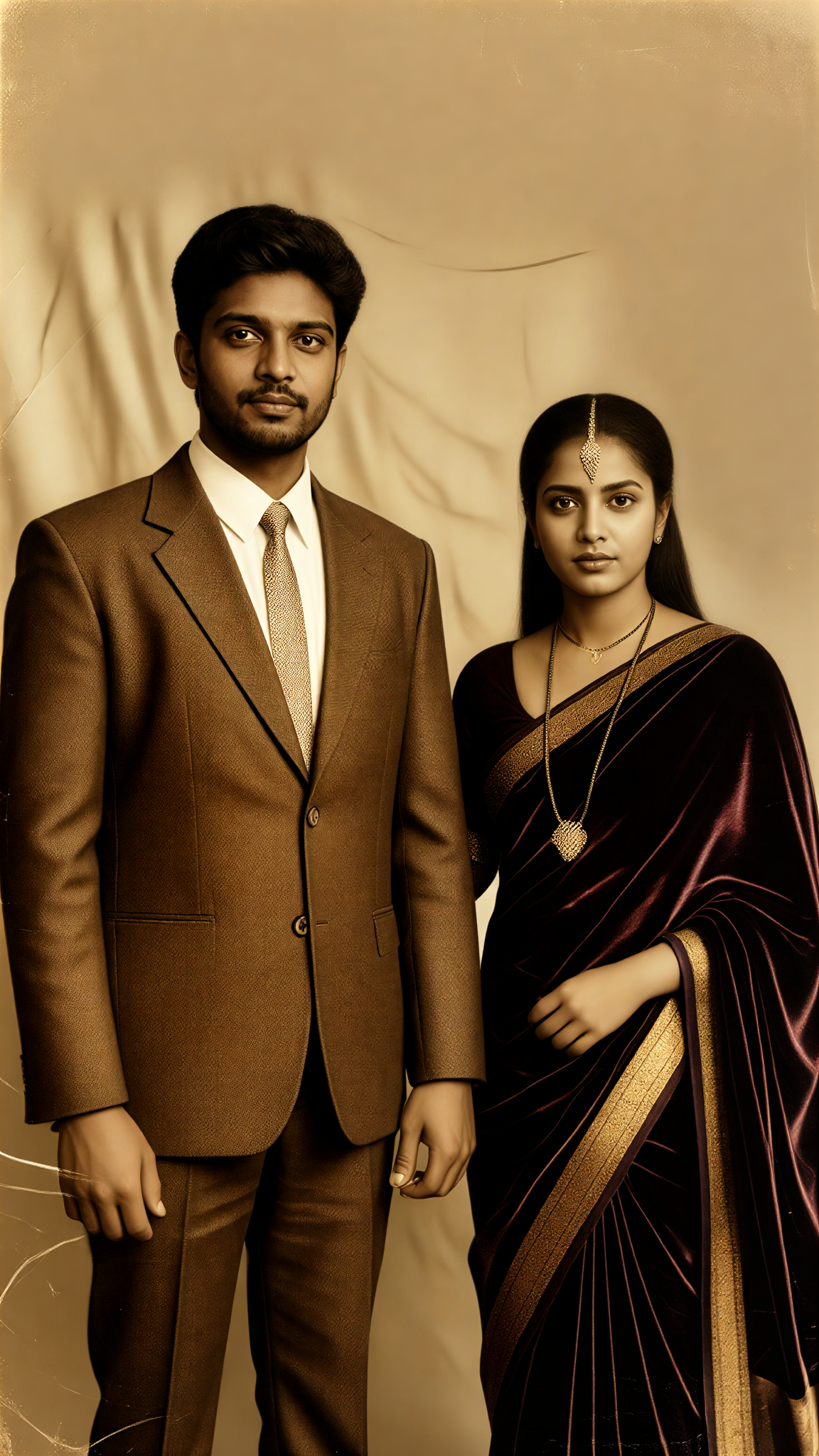 Suit And Saree Vintage Couple 01 image