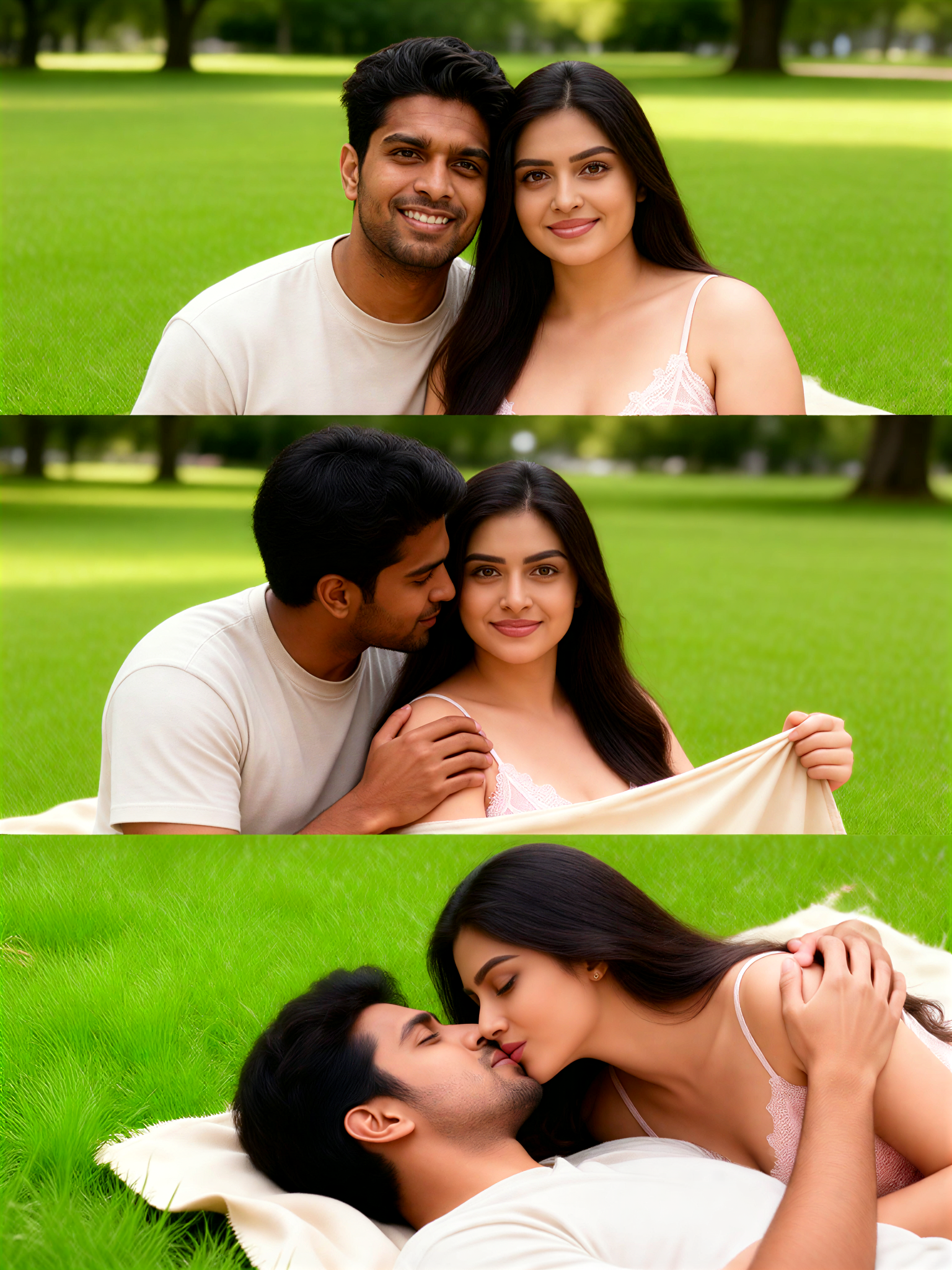 Picnic Blanket Kiss image
