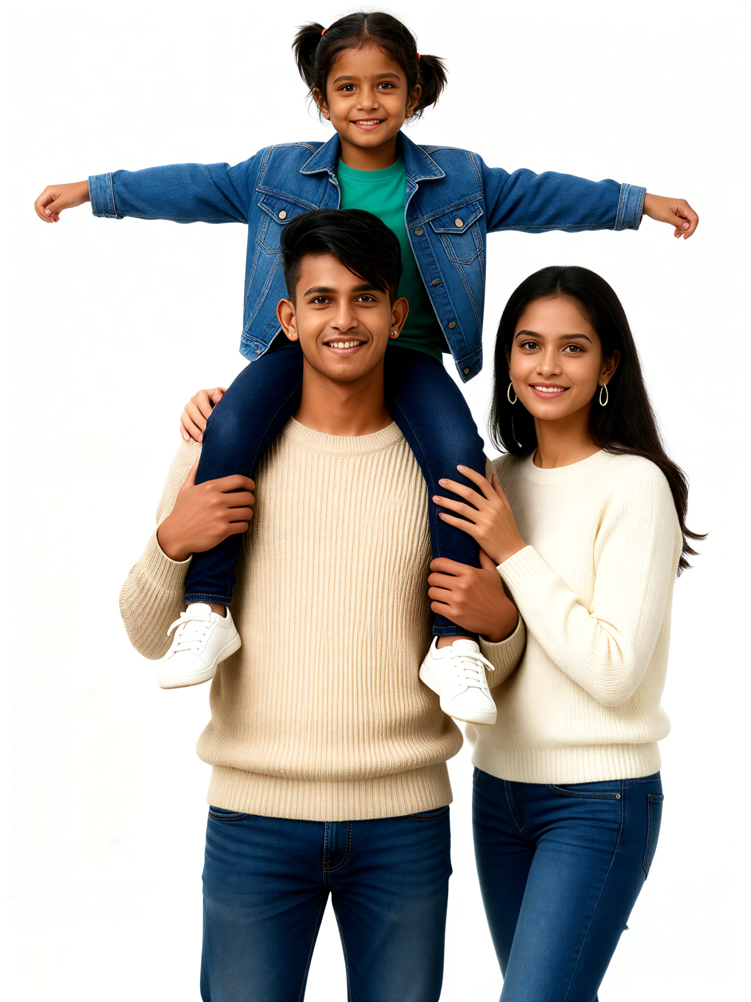 Carry the child on one's shoulders image