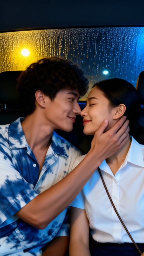 Rain Car Kiss image