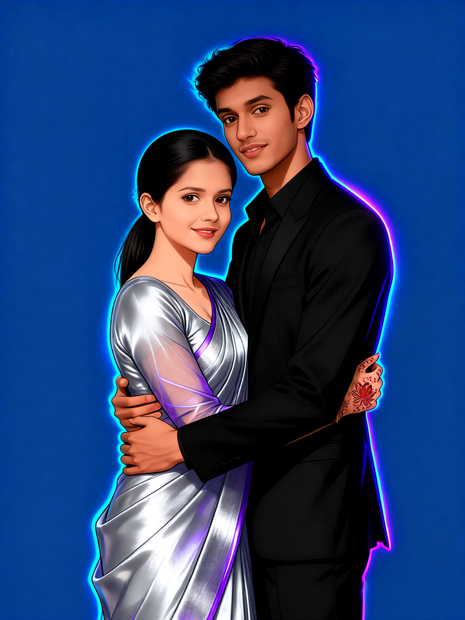 Indigo Neon Anime image
