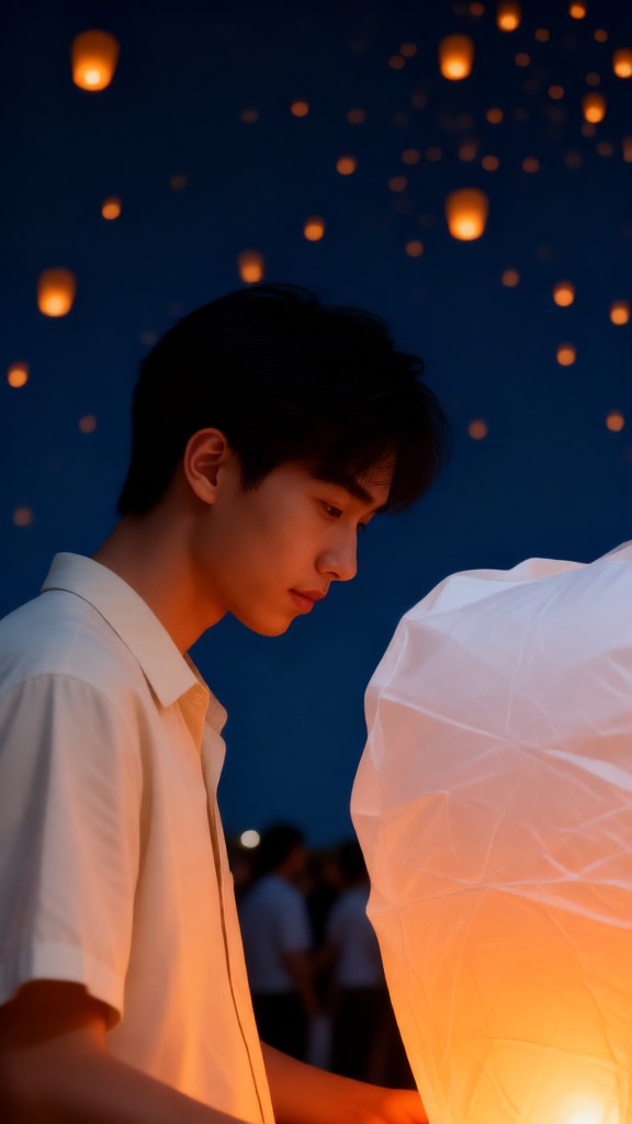 Romantic night with lanterns-02 image