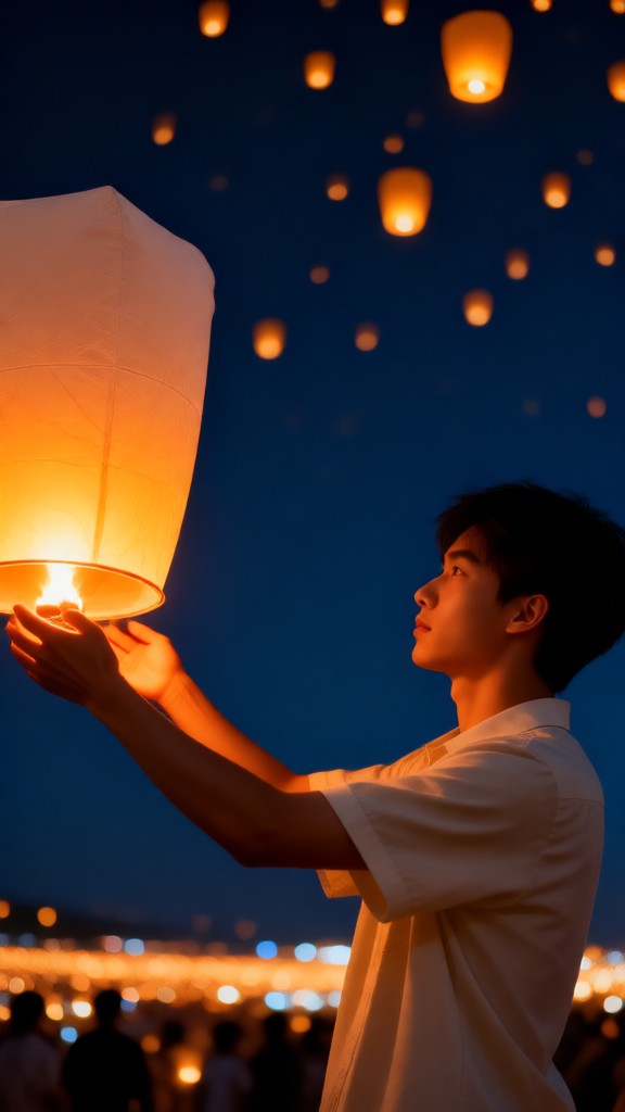 Romantic night with lanterns-03 image