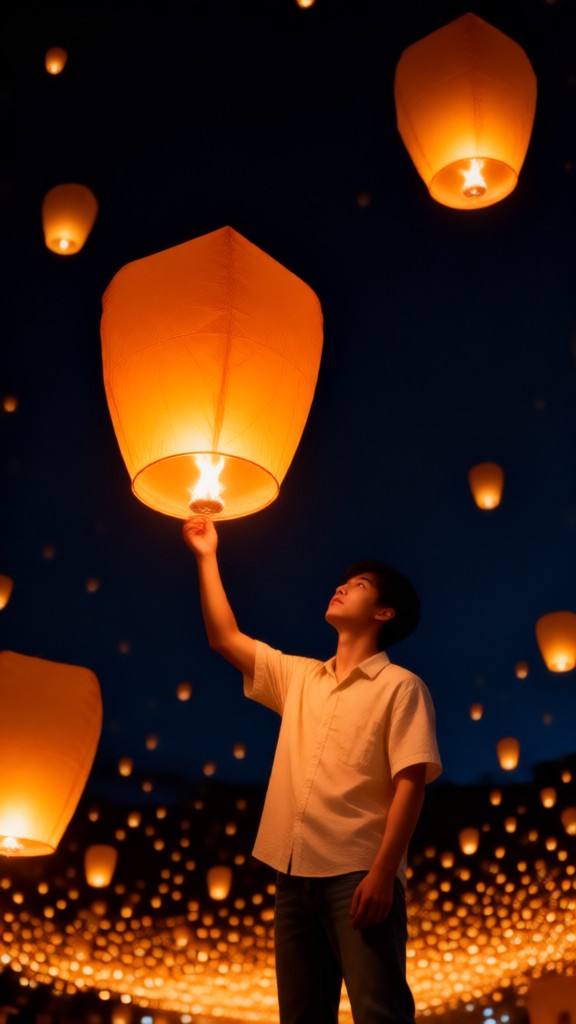 Romantic night with lanterns-04 image