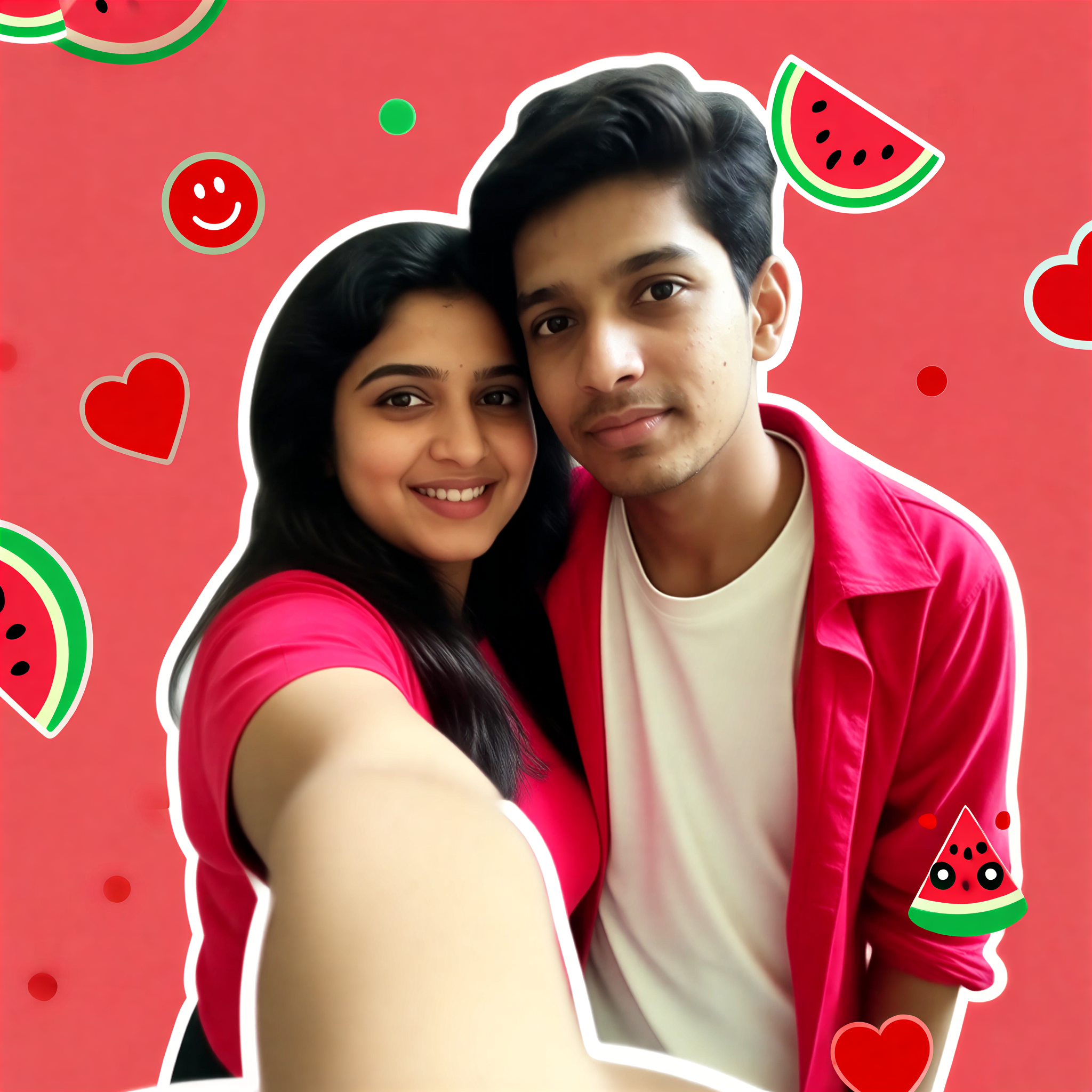Watermelon Selfie image