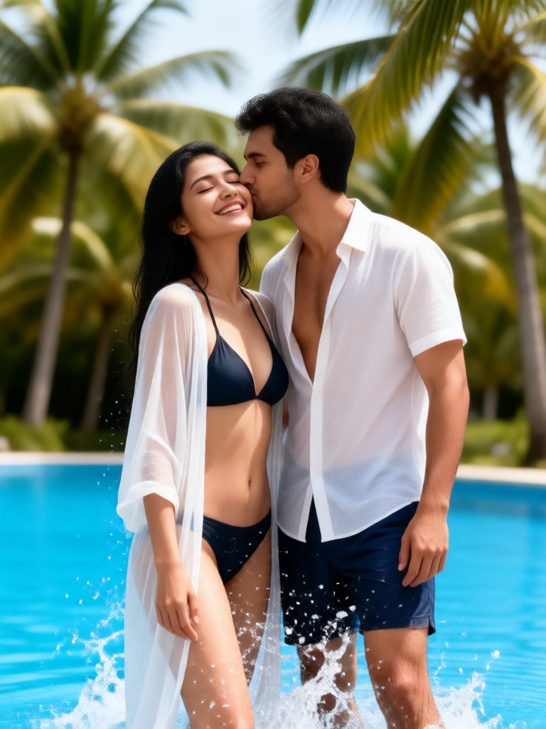 Vacation Swimwear Splash Kiss image