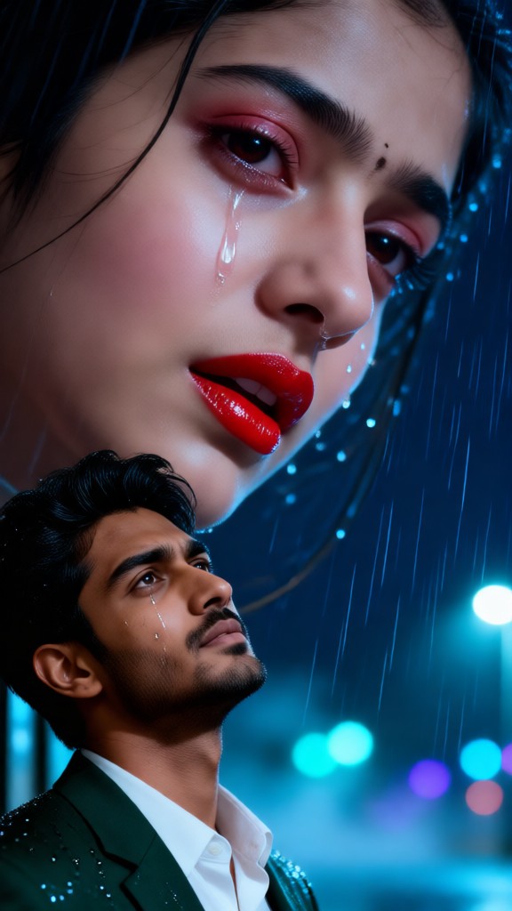 Sad Couple on a rainy day-02 image
