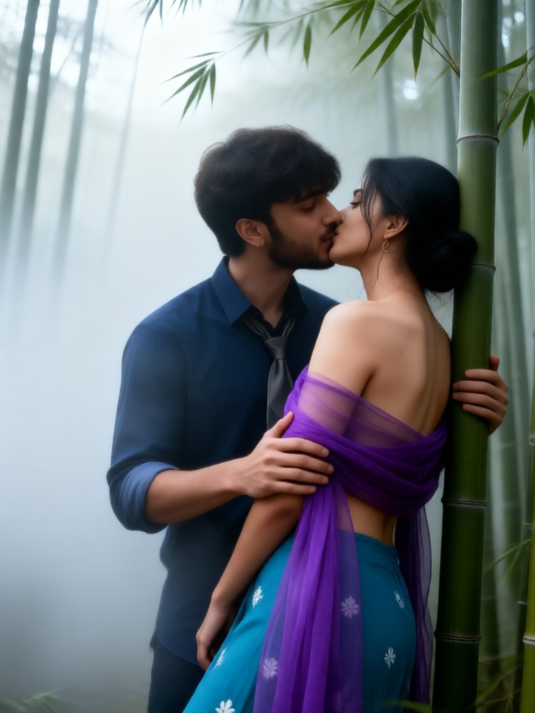 Bamboo Pallu Slip Kiss image