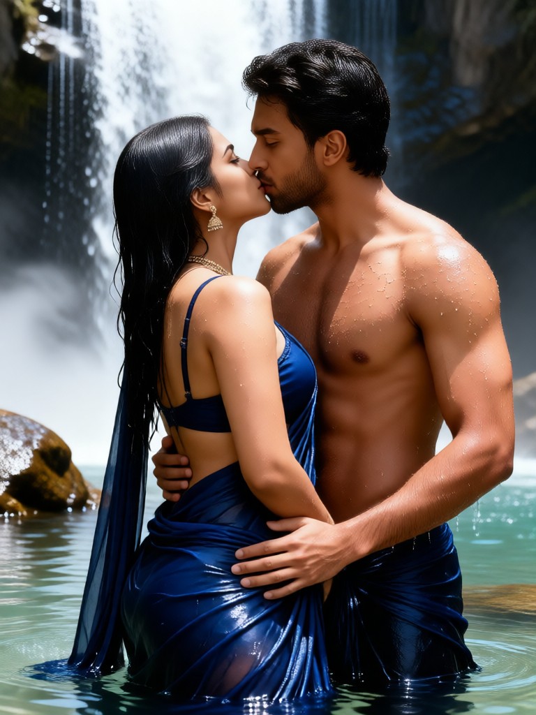 Waterfall Back Kiss image
