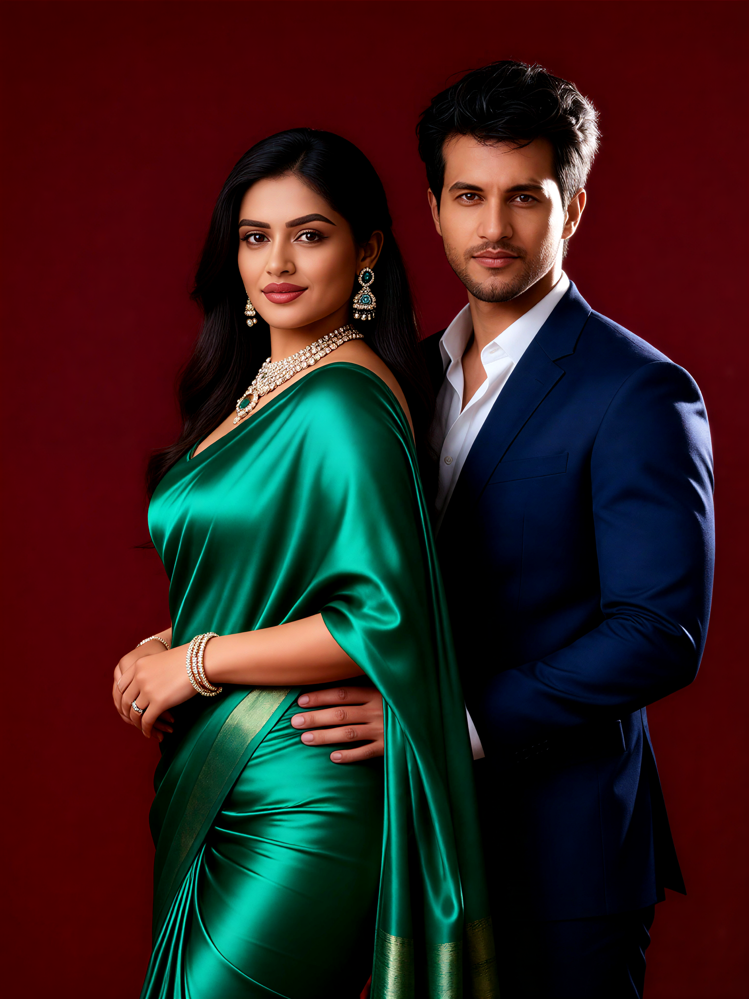 Emerald Saree Slip image