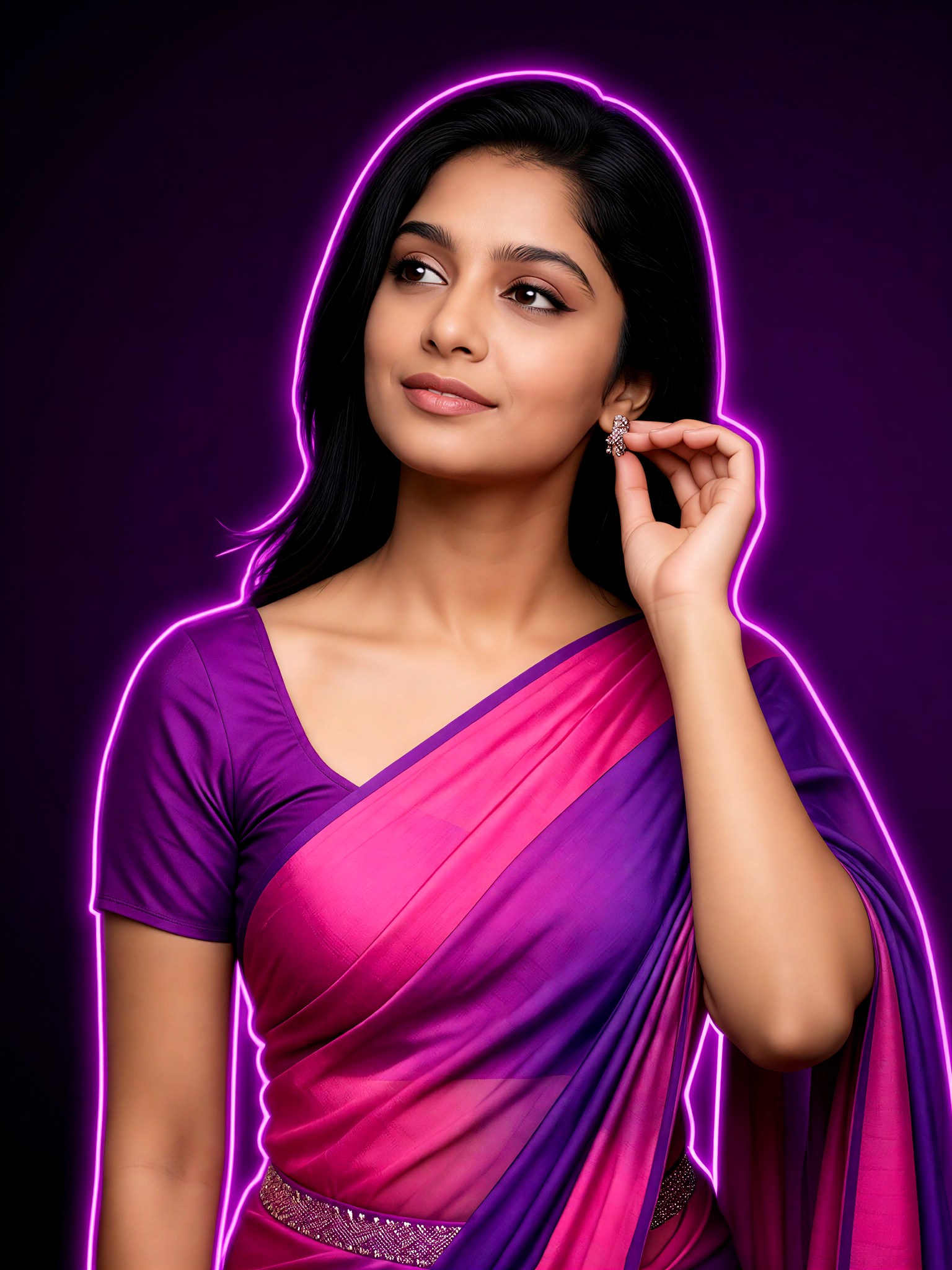 Colorful backlit character avatar - Purple Pink Whisper image