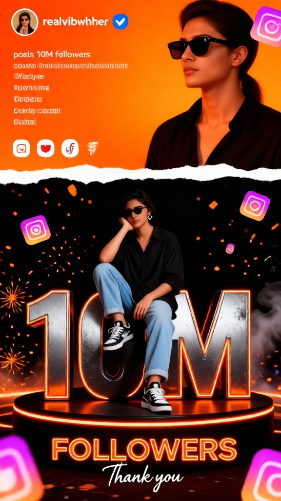 Instagram fan count poster image