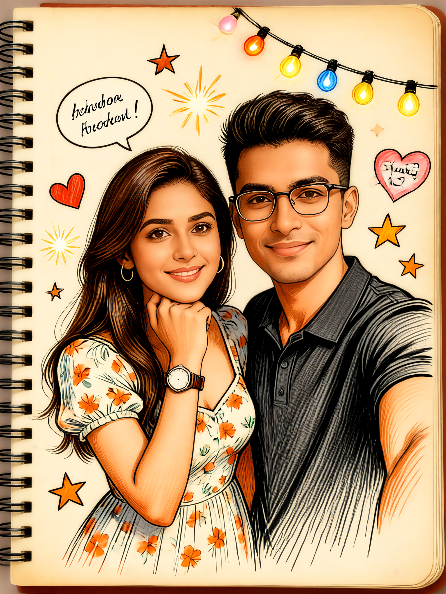 Couple's Hand Account Photo - Warm Color Page image