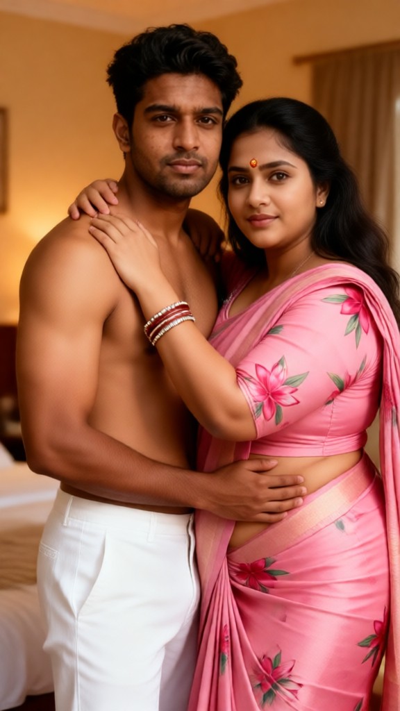 Desi Wife Collar Kiss image