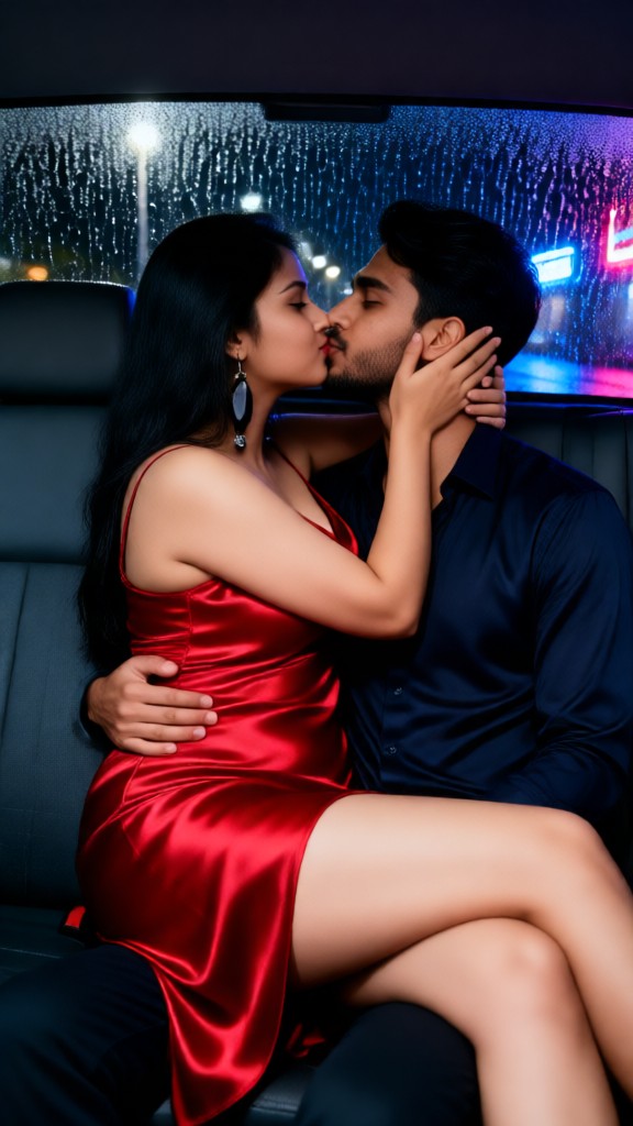 Rainy Car Window Kiss image