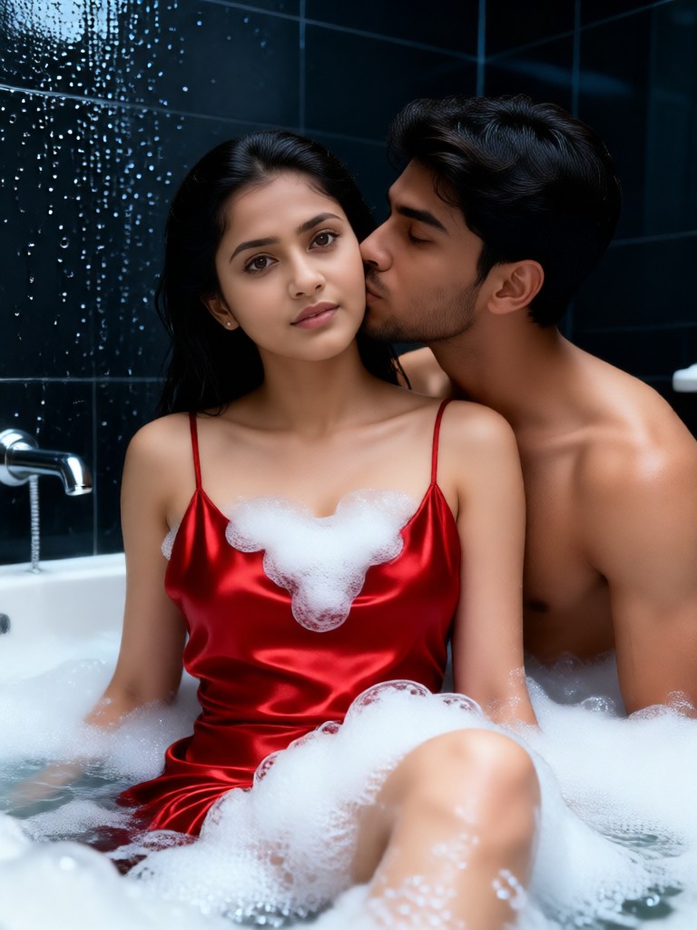 Red Slip Shoulder Kiss image