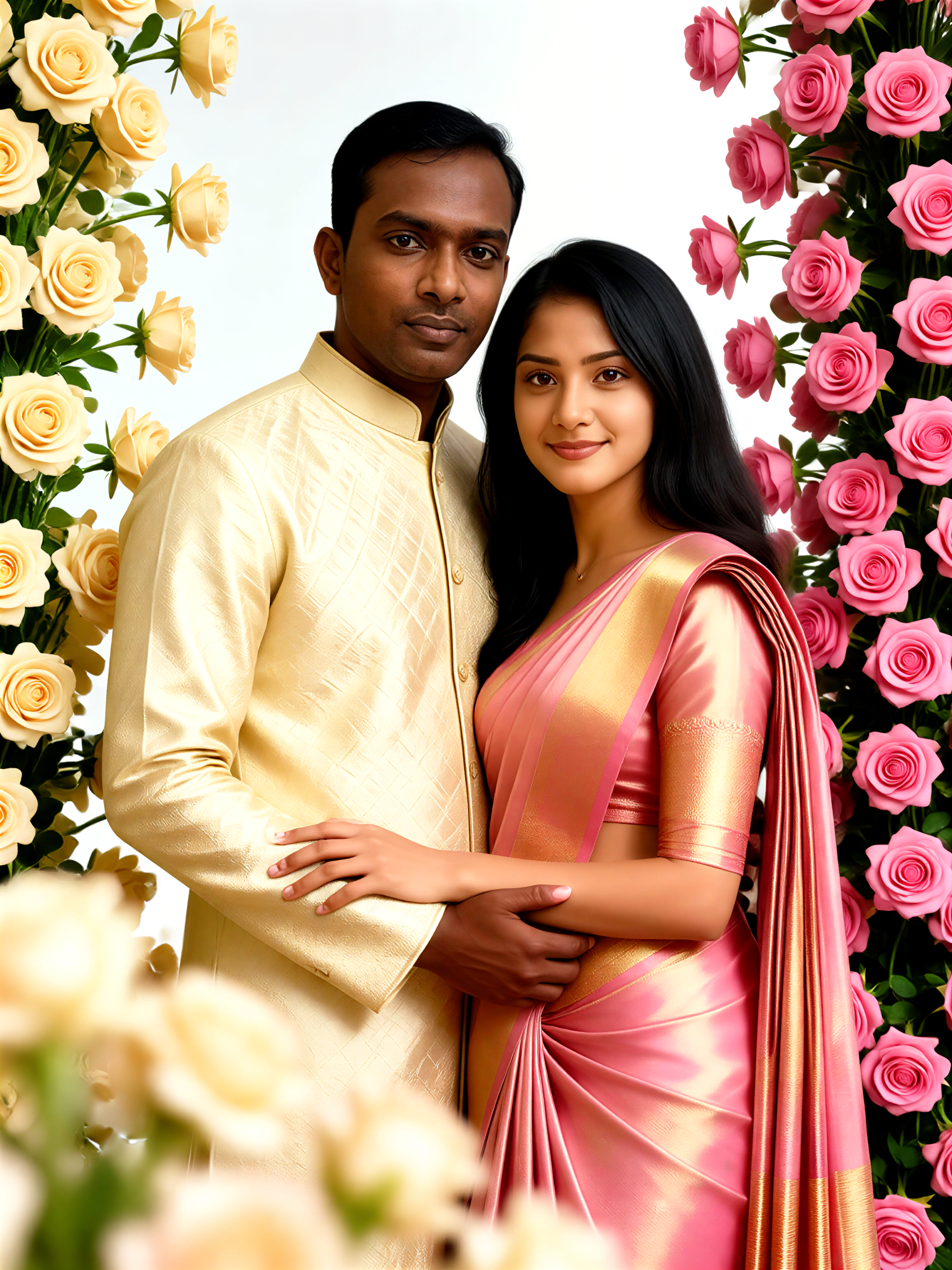 Gold Pink Roses image