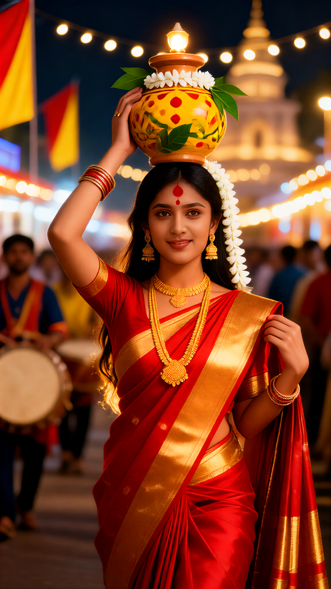 First-person view of the Bonalu street parade image