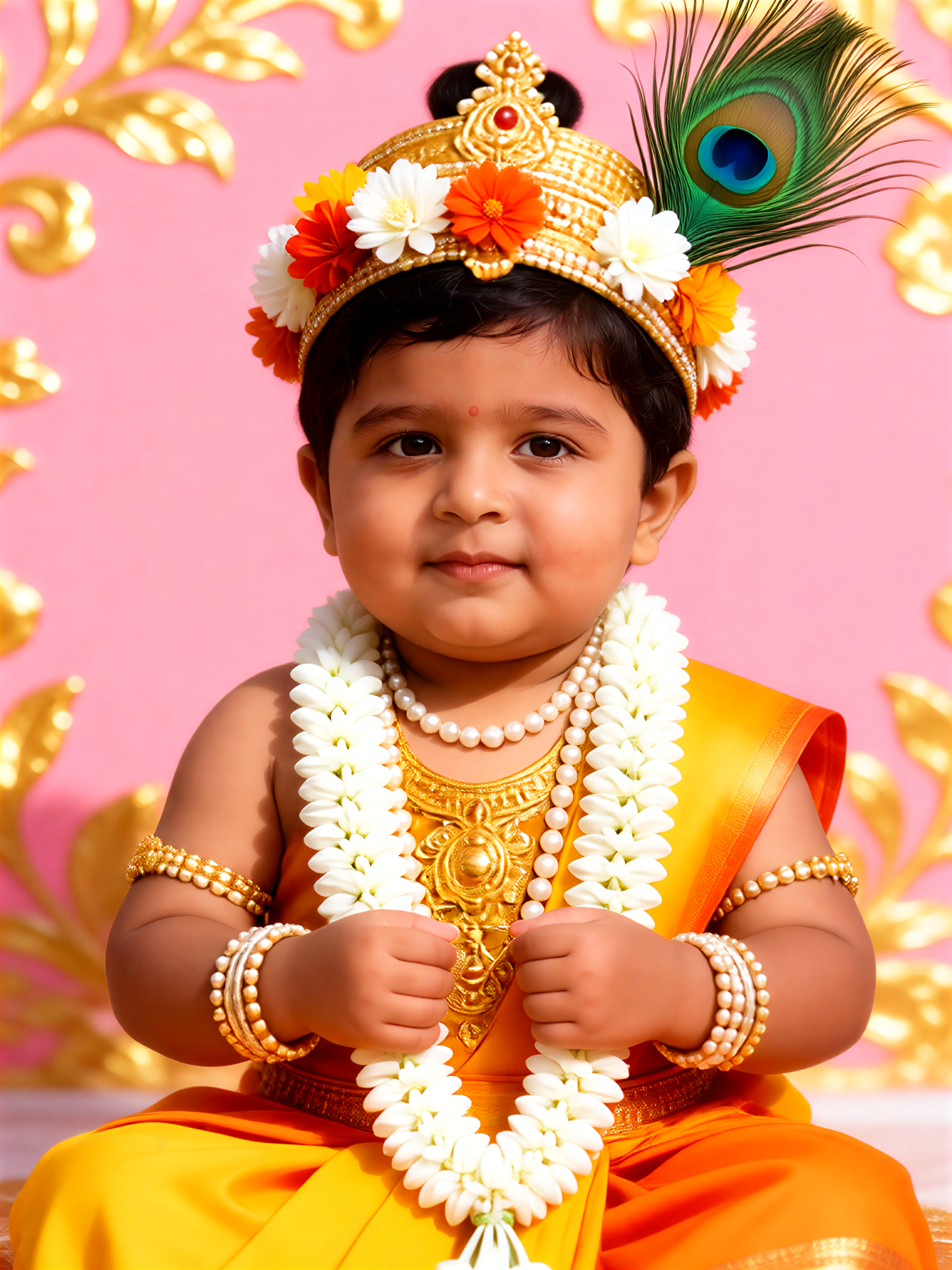 Floral Mukut Portrait image