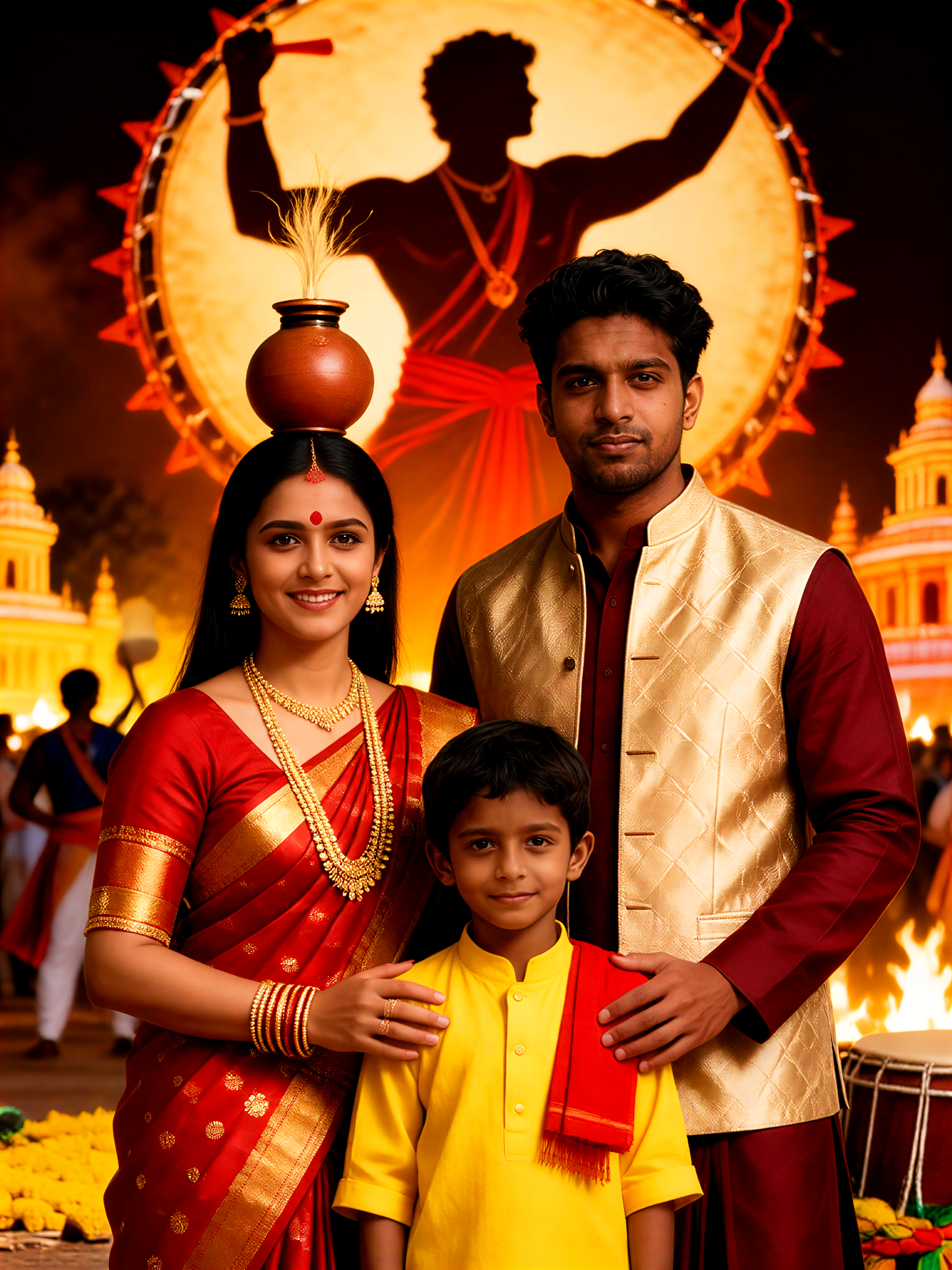 Pothuraju Drums Background Hero Poster  image